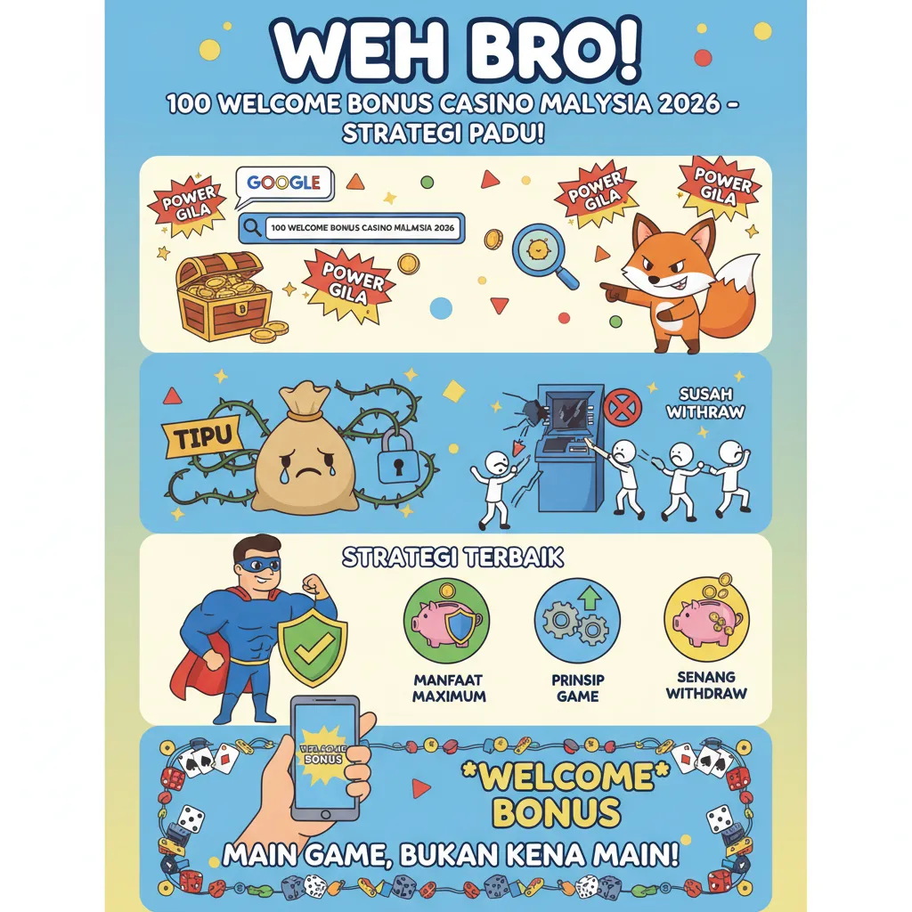 Strategi 100 Welcome Bonus Casino Malaysia Terbaik